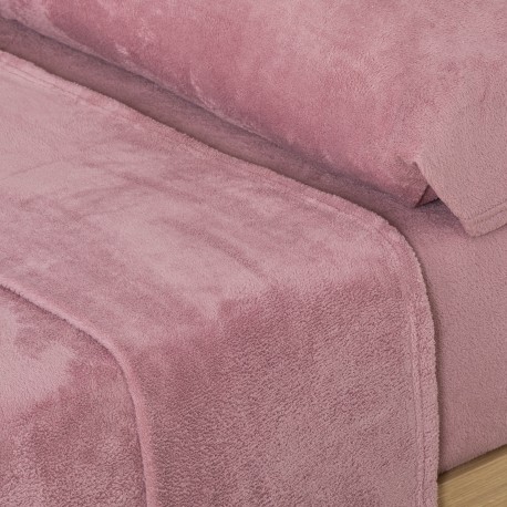 Juego de sábanas coralina lisas