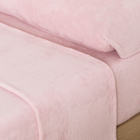 Juego de sábanas coralina lisas