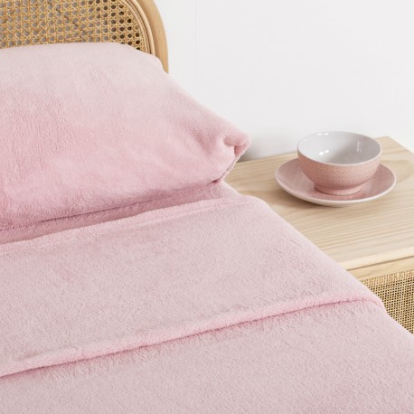 Juego de sábanas coralina lisas