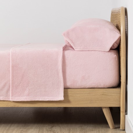 Juego de sábanas coralina lisas