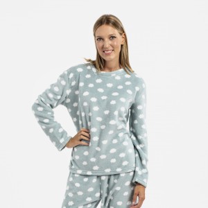 Pijama coral Lucera verde...