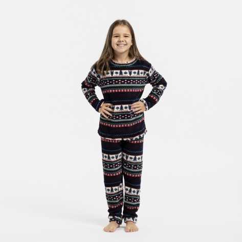 Pijama coral niño Cronos burdeos tallas infantiles 9-10 años
