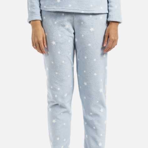 Pijama coral Estrella celeste ropa-de-estar-por-casa