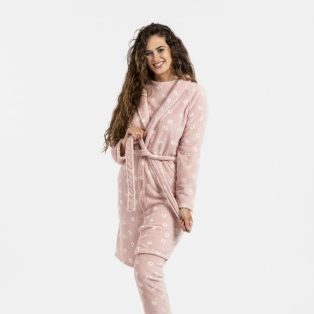 Bata coral Aneka rosa palo batas-mujer