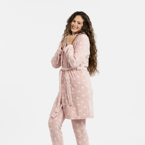 Bata coral Aneka rosa palo batas-mujer