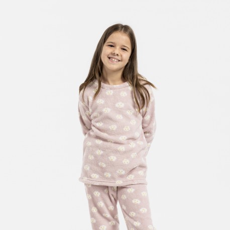 Pijama coral Lucero malva rosa tallas años