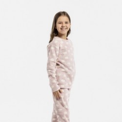 Pijama coral niña Lucero malva rosa comprar-pijama-infantil