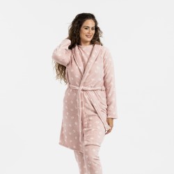 Bata coral Aneka rosa palo batas-mujer