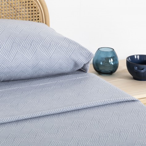 Juego de sábanas pirineo Oscar indigo Juego de sábanas pirineo Oscar indigo