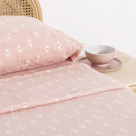 Juego de coralina rosa sábanas Cama 90cm