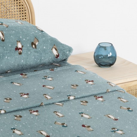 Edredón ajustable cama infantil de 90 a 180 cm PINGUIN relleno nórdico