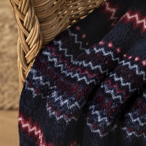 Manta coral Justino burdeos Manta coral Justino burdeos