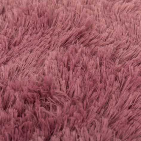 Cojín cuadrante pelo sherpa malva rosa 45x45 cojines-cuadrados-lisos