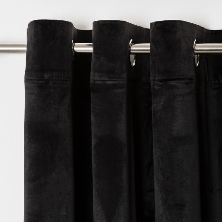 Cortina New terciopelo negro cortinas-visillos-y-estores