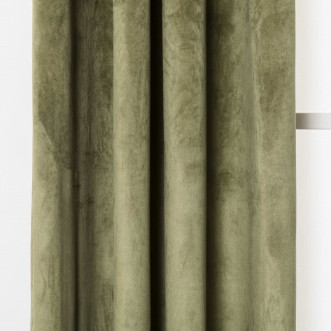 Cortina New terciopelo verde caceria cortinas-visillos-y-estores