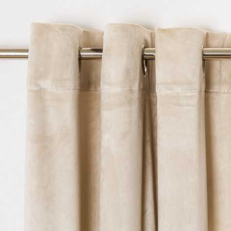 Cortina New terciopelo natural cortinas-visillos-y-estores