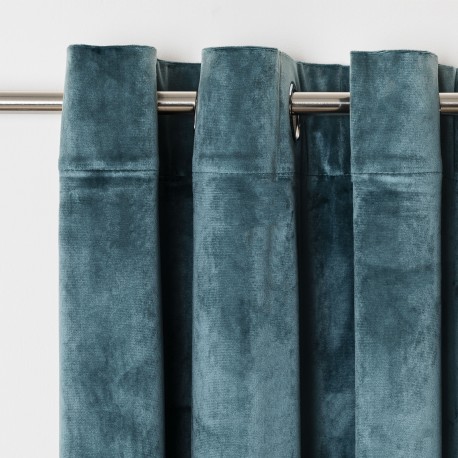 Cortina New terciopelo verde menta cortinas-visillos-y-estores