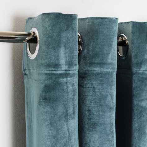 Cortina New terciopelo verde menta cortinas-visillos-y-estores