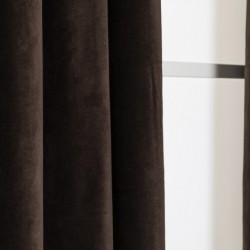 Cortina terciopelo algodón negro cortinas-visillos-y-estores