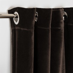 Cortina terciopelo algodón negro cortinas-visillos-y-estores