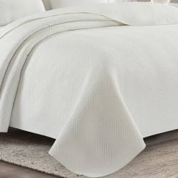 Colcha doble tela algodón jacquard Hungria blanco colchas-de-verano-jacquard
