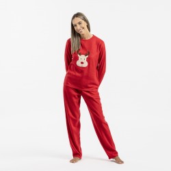 Pijama polar Ñoño rojo pijamas-mujer