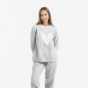 Pijama polar Olga gris