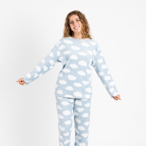 Pijama coral Nube celeste