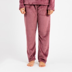 Pijama terciopelo malva rosa pijamas-mujer