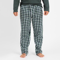 Pijama hombre franela Yan verde comprar-pijamas-largos-hombre