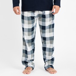 Pijama hombre franela Amsterdam azul marino comprar-pijamas-largos-hombre