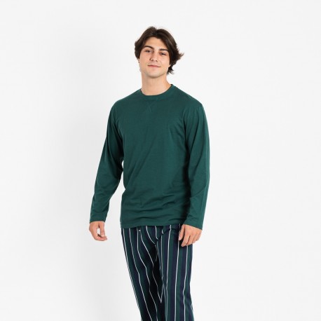 Pijama hombre Leiva verde M
