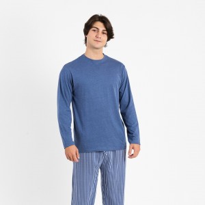 Pijama hombre algodón Eliot indigo