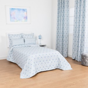 Colcha bouti Parmesano indigo