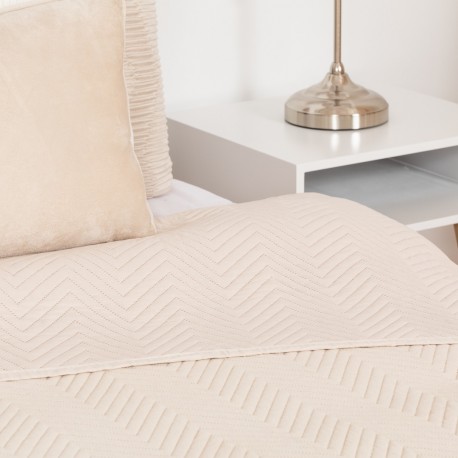 Colcha bouti lisa efecto desgastado