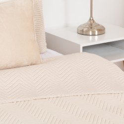 Colcha bouti lisa efecto desgastado