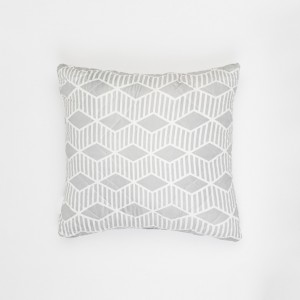 Cojín cuadrante Ramiro perla 55x55 - funda + relleno