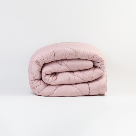 Edredón liso efecto desgastado