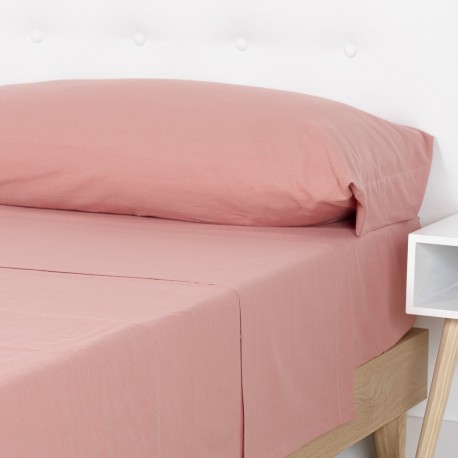 Juego de sábanas franela lisa