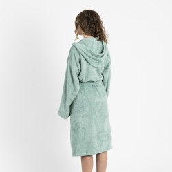 Albornoz capucha verde tiffany 450gr Unisex Albornoz capucha verde tiffany 450gr Unisex