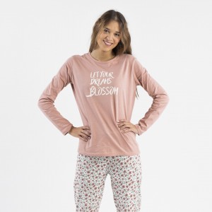 Pijamas baratos para mujer de manga y pantalón largo