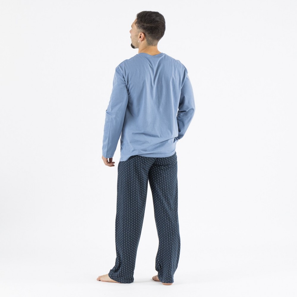 Lonsdale Pijama largo de algodón para hombre: a la venta a 21.24