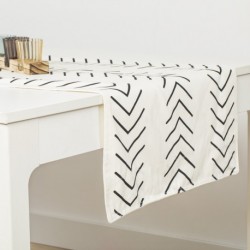 Camino de mesa algodón Almunzar negro Camino de mesa algodón Almunzar negro