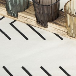 Camino de mesa algodón Almunzar negro Camino de mesa algodón Almunzar negro