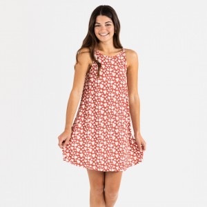 Vestido punto sedoso Liva marsala