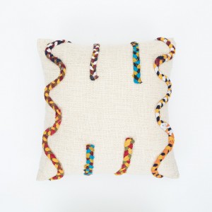 Cojín cuadrante algodón Gabon 45x45 - funda + relleno