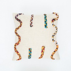 Cojín cuadrante algodón Gabon 45x45 - funda + relleno cojines-cuadrados-estampados