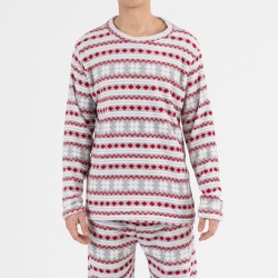 Pijama coral hombre Filipo rojo comprar-pijamas-largos-hombre
