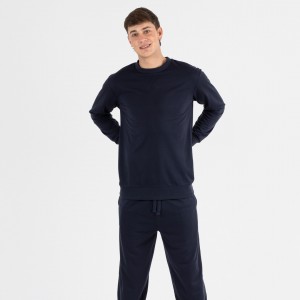 Conjunto deportivo largo hombre azul marino