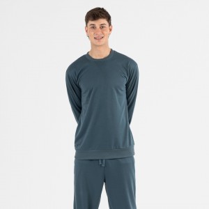 Conjunto deportivo largo hombre verde menta